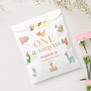Sacolinha Uma rua A-Saurus Dinossaur 1 Primeira Festa de ani