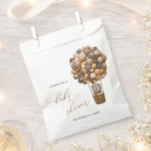 Urso, Balões Marrons, Balão de Ar Quente, Chá de f