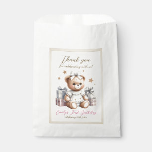 Sacolinha Urso de Teddy Bonito com Balões e Presentes