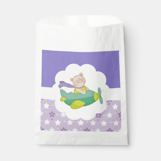 Sacolinha Urso de Teddy Pastel Adorável (Frente)