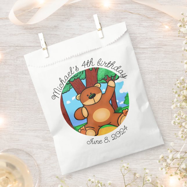 Sacolinha Urso em prados (Cortado)