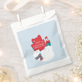 Sacolinha Urso Polar Whimsical e presente o Natal
