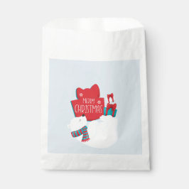 Sacolinha Urso Polar Whimsical e presente o Natal