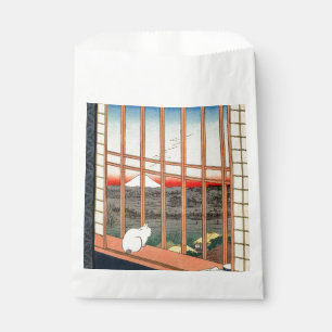Sacolinha Utagawa Hiroshige - Campos de arroz Asakusa