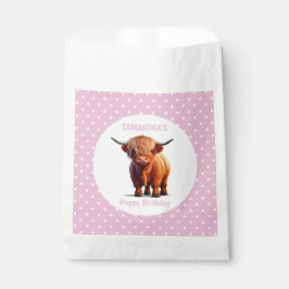 Sacolinha Vaca Highland Pink