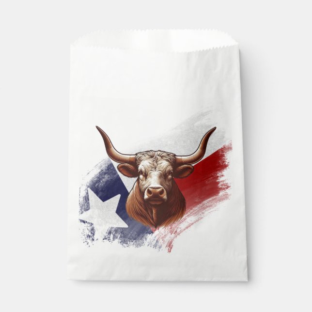 Sacolinha Vaca longhorn do Texas (Frente)