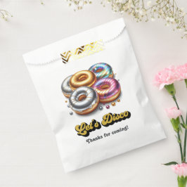 Sacolinha Vamos Festa de Aniversário com Donut Metálico Disc