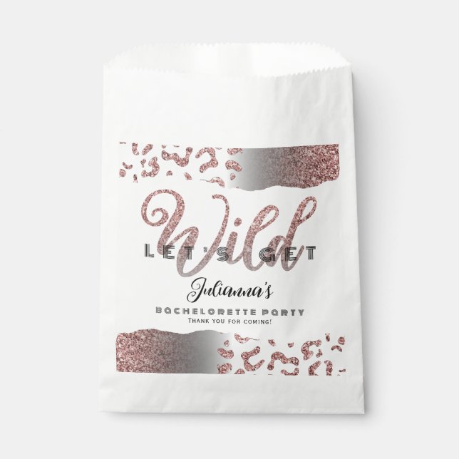 Sacolinha Vamos Rosa Obter Bachelorette Impressa Animal Selv (Frente)