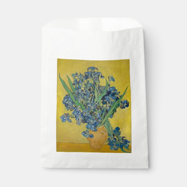 Sacolinha Vaso de Van Gogh com Íris Classic Impressionismo (Frente)