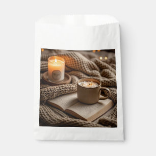 Sacolinha Velas quentes e acolhedoras numa noite aconchegant