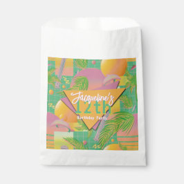 Sacolinha Verão Amarelo Vaporwave Aniversário Pôr do Sol
