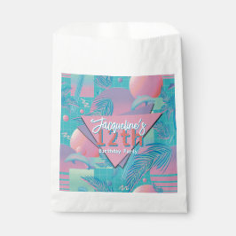 Sacolinha Verão Azul Vaporwave Aniversário Pôr do Sol