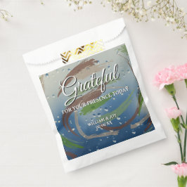 Sacolinha Verde, Marrom e Beige BrushAVE Grateful