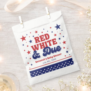 Sacolinha Vermelho, Branco e Vencido 4 de julho Chá de frald