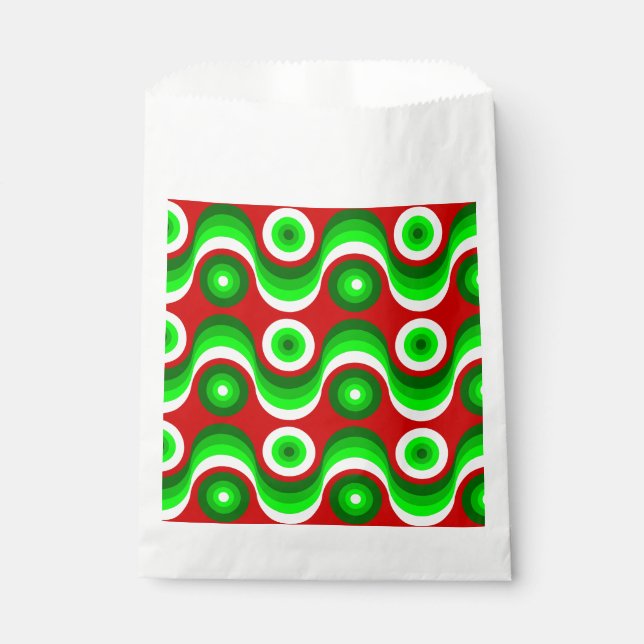 Sacolinha vermelho de mod de natal feio (Frente)