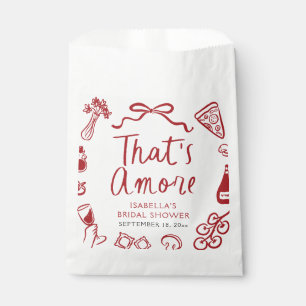 Sacolinha Vermelho Italiano Aquela Pizza de Massa Amore Chá