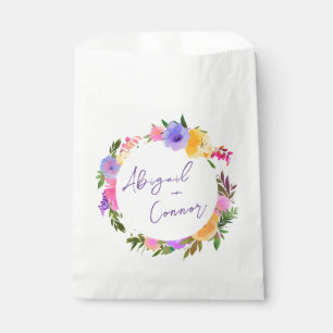Sacolinha Vibrante Casual Magenta Violeta Amarelo