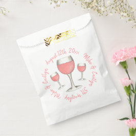 Sacolinha Vinho Rosé Blush Pink Rose Todo o Dia Bridal Showe