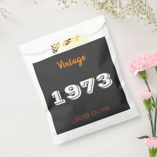 Sacolinha Vintage 1973 Favor Bag - 53ª Festa de aniversário