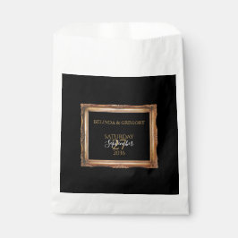Sacolinha Vintage Black & Dourado Wedding
