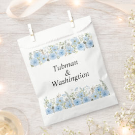 Sacolinha Vintage Blue Floral Weding