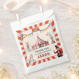 Sacolinha Vintage Circus Carnival Aniversário Bolsa de Anive