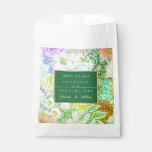 Vintage Floral verde colorido