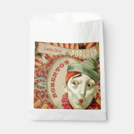 Sacolinha Vintage French Circus Clowe Popcorn Bag