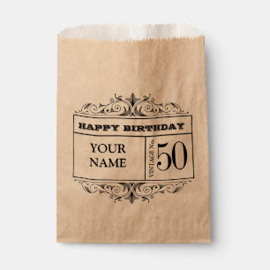 Sacolinha Vintage Happy Birthday