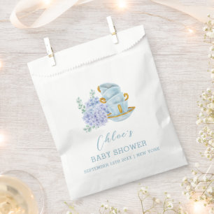 Sacolinha Vintage Hydrangea Tea Breing Chá de fraldas