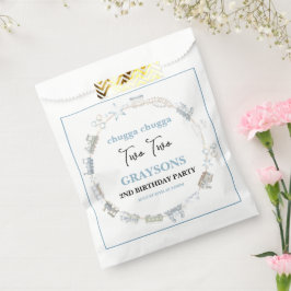 Sacolinha Vintage Train 2nd Birthday – Choo Choo Party