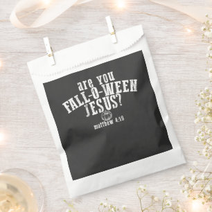 Sacolinha Você é Fall-O-Ween Jesus Cristão Halloween