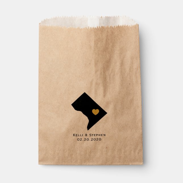 Sacolinha Washington DC Favor Treat Sacks, Sacos-Presente (Frente)