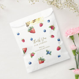 Sacolinha Watercolor Berry Sweet Chá de fraldas Obrigado
