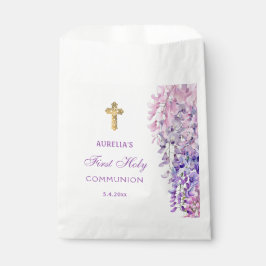 Sacolinha Watercolor Wisteria First Communion