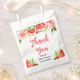 Sacolinha Watermelon Pomegranate Baby Shower Thank You