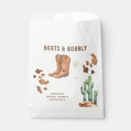 Sacolinha Western Boots & Bubbleg Bridal shower