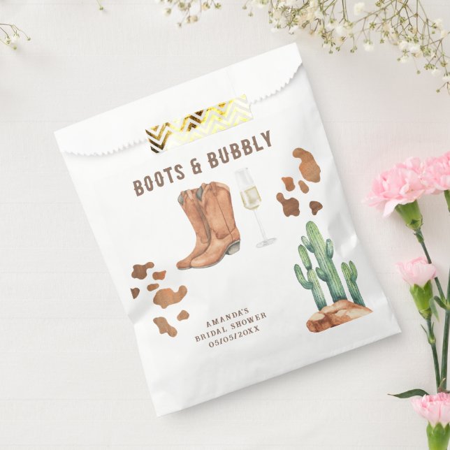 Sacolinha Western Boots e Bridal shower Bubbly  (Selado)