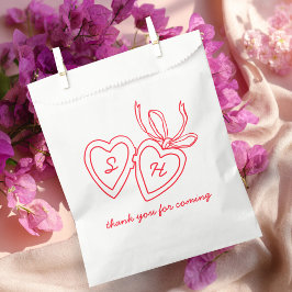 Sacolinha Whimsical Heart Locket Doodle Sketch Modern CUSTOM