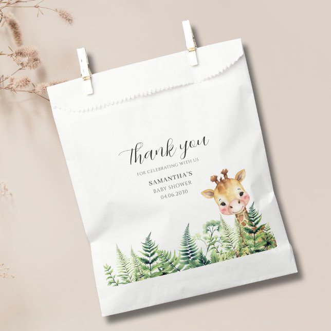 Sacolinha Wild One Safari Animal Cute Baby Shower  (Criador carregado)