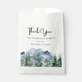 Sacolinha Wild Watercolor Wedding Obrigado