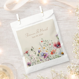 Sacolinha Wildflower Watercolor Wedor Bag
