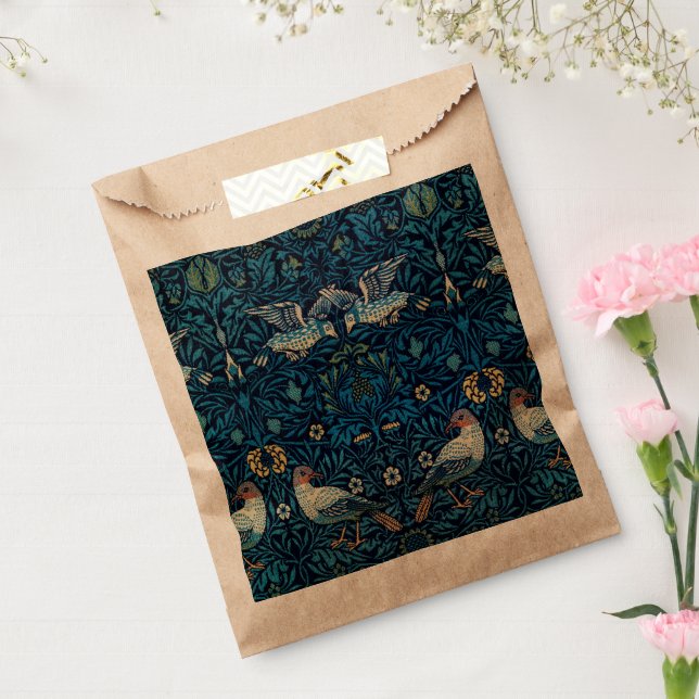 Sacolinha William Morris Blue Birds Tapeçaria Clássica (Selado)
