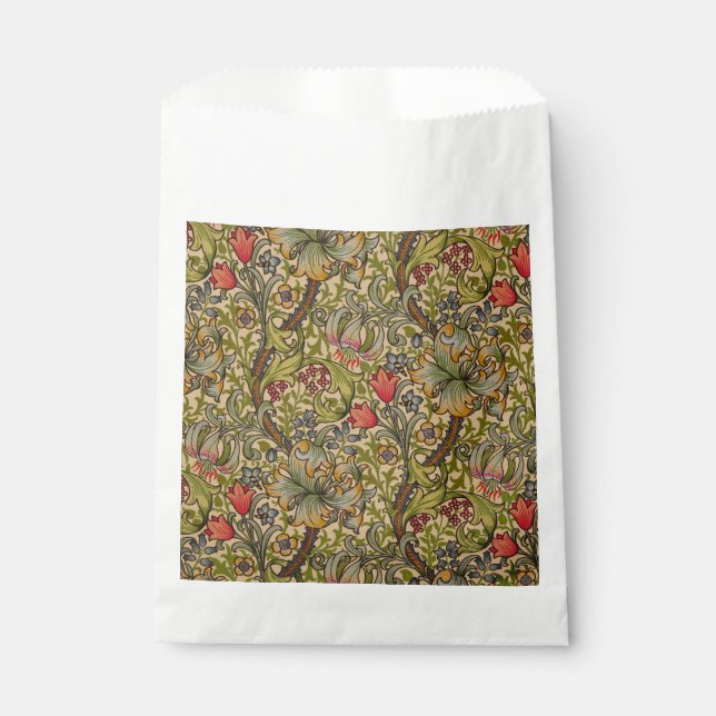 Sacolinha William Morris Ouro Lily Antique (Frente)