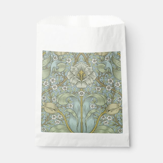 Sacolinha William Morris Primavera Thicket: Floral Antiquado (Frente)