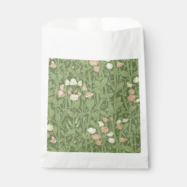 Sacolinha William Morris Sweet Pea Floral Design (Frente)