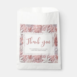 Sacolinha Winter Wonderland Girl Chá de fraldas Obrigado