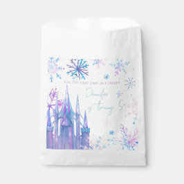 Sacolinha Winter Wonderland Snowflakes Girl Snow Birday