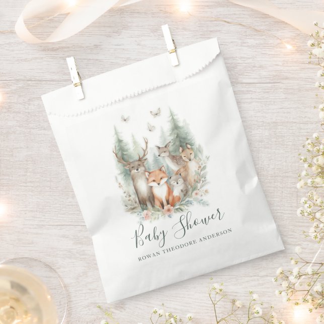 Sacolinha Woodland Watercolor (Cortado)