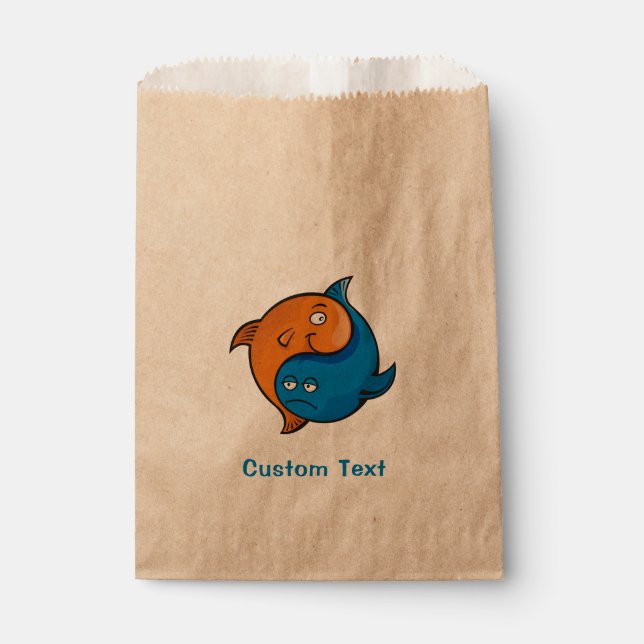 Sacolinha Yin Yang Fish Cartoon (Frente)
